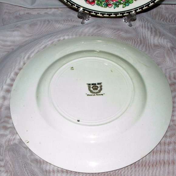 2 Alfred Meakin The India Tree Salad or Luncheon Plates 8" Vintage Hand Tinted - Picture 4 of 5